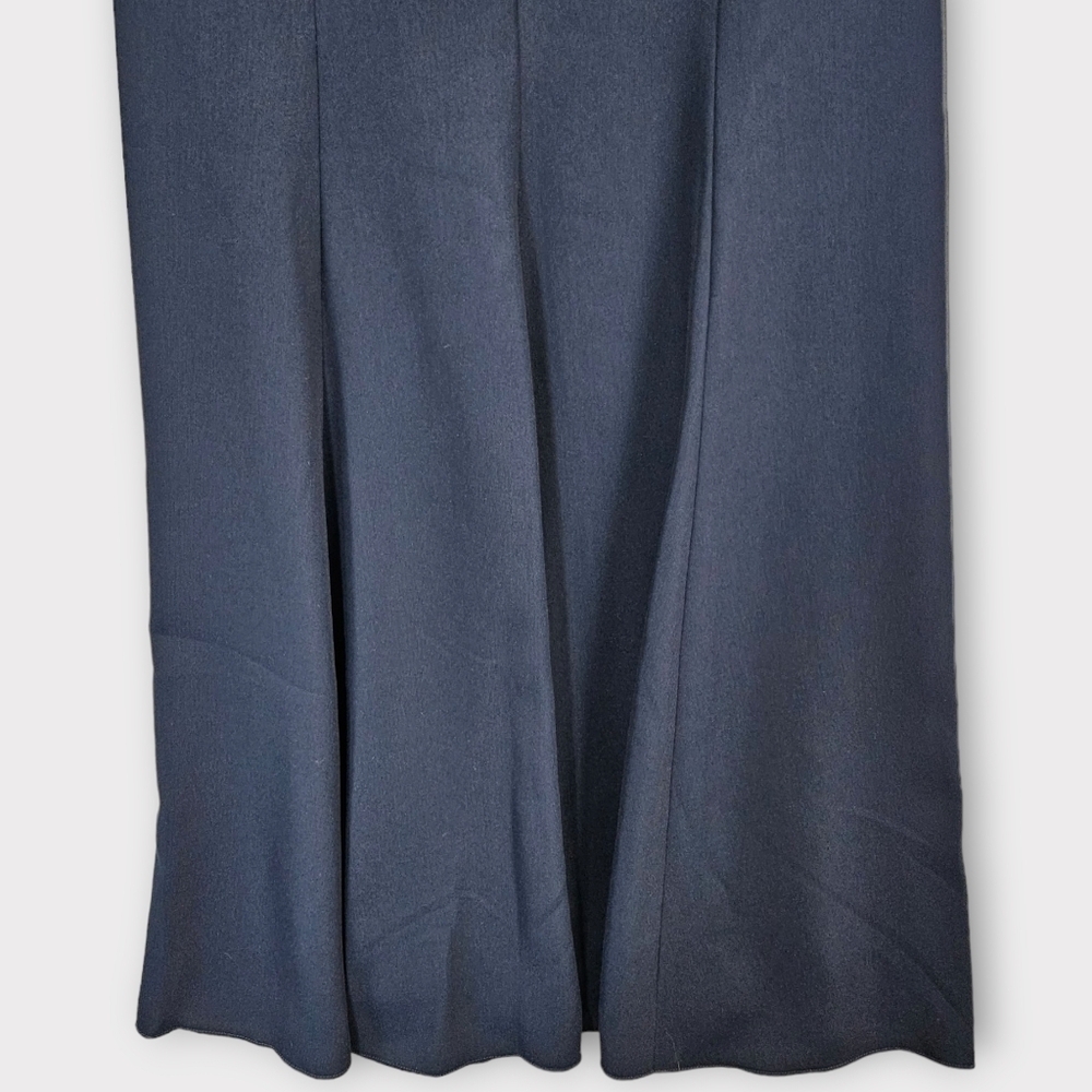 After Six Bow Neck Open Back Trumpet Gown Midnight - Picture 7 of 9